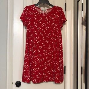 Jamie & Layla size small red and white star dress